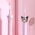thumbnail image 2 of Cepillo de dientes eléctrico Kawaii Sanrio Hello Kitty Kuromi para niños, carga USB, dibujos animados, automático, pelo suave, regalo, 2 of 4