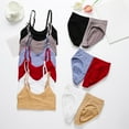 thumbnail image 3 of Conjunto de lencería sin costuras de 2 piezas con cuello en U para mujer: sujetador halter de cintura alta y braguitas, nailon/spandex, ropa de dormir/noche sexy, 3 of 6