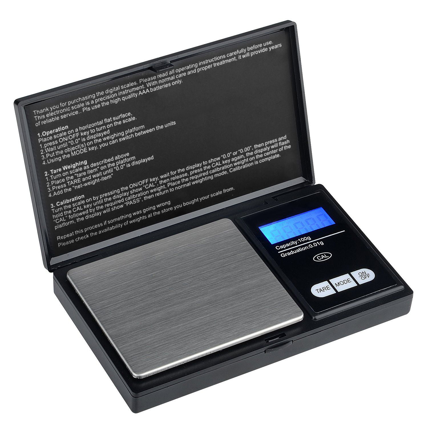 Digital Scale 10000g x 1g Jewelry Gold Silver Coin Gram Pocket Size Herb Grain 