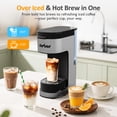thumbnail image 2 of Sunvivi 3-in-1 Iced & Hot Coffee Maker, Single Serve Machine - Removable Reservoir - Black, 2 of 7