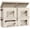 Light Beige, variant on Storage Bins with Lids, Large Closet Organizers and Storage with Handles & Window, Foldable Fabric Storage Boxes with Lids for Home, Closet, Bedroom, 4 Pack, (Gray, 16.5“ x 12” x 12")