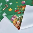 thumbnail image 2 of Plastic Christmas Tablecloth Square Silver Vinyl Christmas Table Cloth Xmas Table Cover with Snowman for Party (60'''' x 60'''', Snowman), 2 of 6
