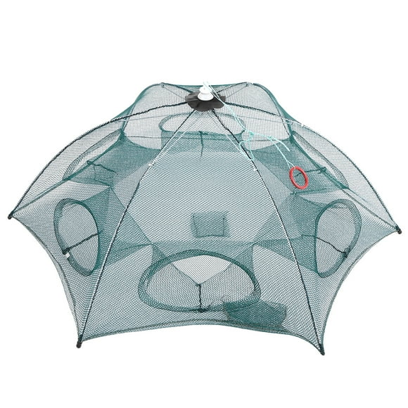 Amdohai 4/6/8/10 Hole Automatic Fishing Trap Portable Folding Fishing Net Fish Shrimp Minnow Crab Mesh Trap Cage