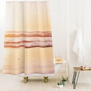 Society6 Bree Madden Sunset Tangerine Shower Curtain 71" x 74"