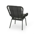 thumbnail image 5 of Noble House Pabrico Outdoor Wicker Club Chair in Gray and Dark Gray (Set of 2), 5 of 10