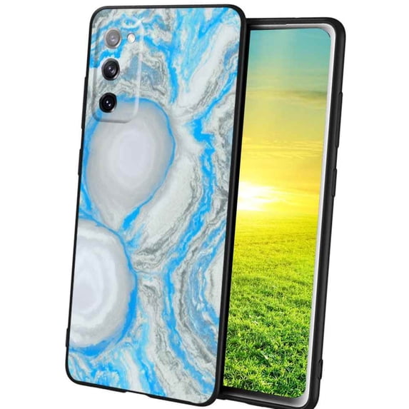 Blue-Marble-61 Phone Case, Degined for Samsung Galaxy A02S(US Model) Case Men Women, Flexible Silicone Shockproof Case for Samsung Galaxy A02S(US Model)