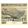 thumbnail image 2 of Fowler 18x15 Black Ornate Wood Framed with Double Matting Museum Art Print Titled - Chestertown Maryland - Fowler 1907, 2 of 4