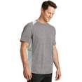 thumbnail image 4 of Sport-Tek ST361 Mens Heather Colorblock Contender Tees, Vintage Heather & White - 4XL, 4 of 6