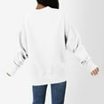 thumbnail image 7 of ZyeKqe Oversized Sweatshirts for Women Fleece Lined Casual Fashion Long Sleeve Shirts Side Split Loose Pullover Top, 7 of 7