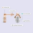 thumbnail image 2 of Diamond Stud Earring | 3 Carat IGI Certified Oval Shape Lab Grown Diamond | 14K Rose Gold |Stellar Lab Diamond Stud Earrings | Prong Setting | FG-VS1-VS2 Quality | Friendly Diamonds, 2 of 5