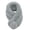 Gray, variant on Long Rabbit Ball Scarf - Womens Neck Trim Scarf - Winter Collar Wrap White Fall Scarves