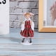 thumbnail image 5 of Muñeca de cerámica, muñeca de casa de muñecas 1:12, muñeca de porcelana en miniatura, modelo de muñeca con vestido rojo, tecnología avanzada, 5 of 8