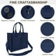 thumbnail image 4 of LHSHID Canvas Tote Bag with Multi Pockets Everything Tote for Women Church Bag Mommy Diapper Bag with Compartments, 4 of 6