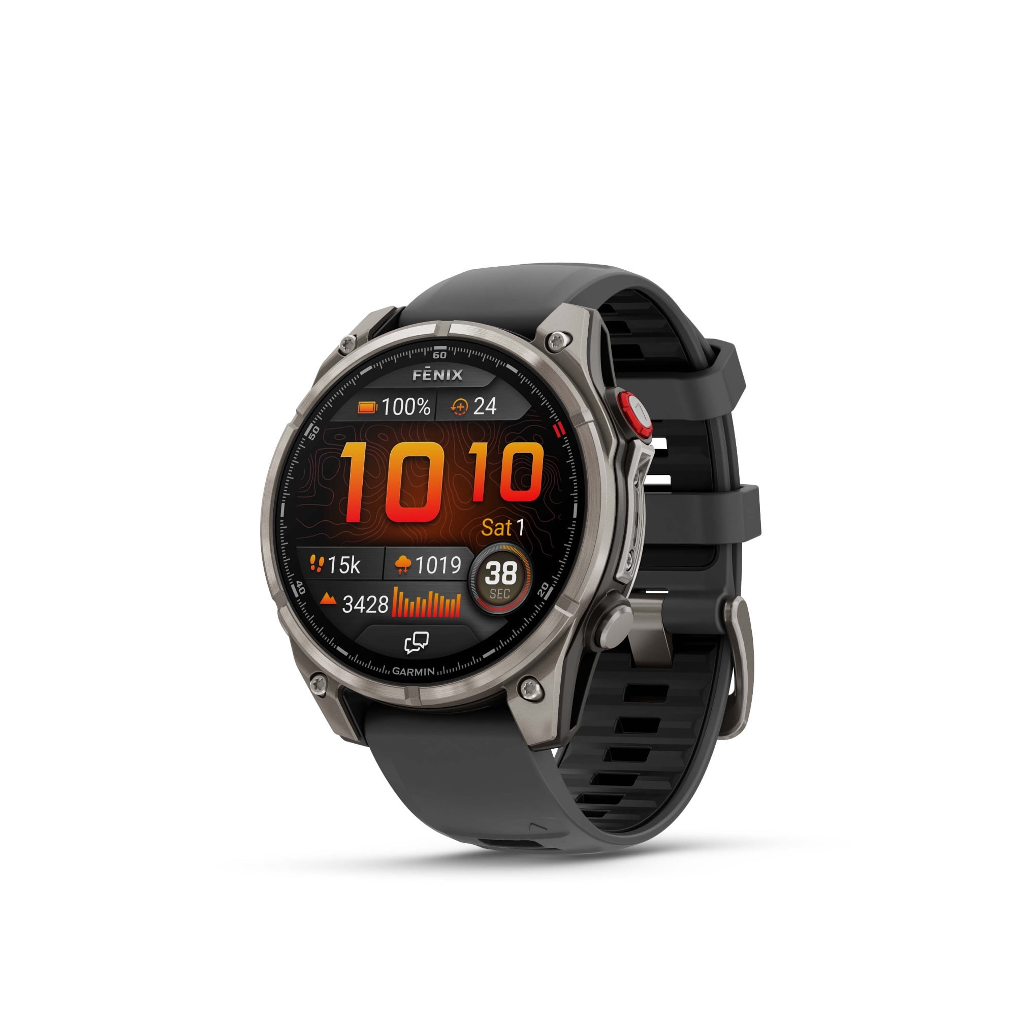 Garmin fenix 8 Pro Sapphire 47mm AMOLED (Titanium Graphite/Black) GPS Smartwatch Bundle with Wireless Earbuds (Black) (2 Items)