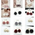 thumbnail image 3 of yingyy Dangle Earrings Popular Accessories Long Pattern Alloy Ball Earring Anniversary Gift Unique Ear Stud Wedding Party Jewelry Use Gray+Rhinestone 1Set, 3 of 6