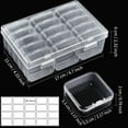 thumbnail image 2 of CCF Small Bead Storage Containers, 32pcs Clear Organizer Boxes with Hinged Lids for Organizing Craft and Jewelry, 2 of 10