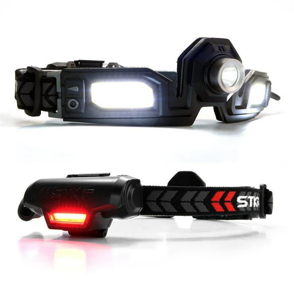 STKR Concepts Work Light 00387 FLEXIT Headlamp Pro 6.5; For Camping/Hiking/Running/Biking/Mechanics; Headband; 650 Lumens; CREE LED; Clear Lens; Uses Rechargeable Lithium Ion Battery