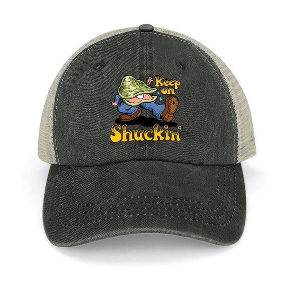 Keep On Trucking Black Baseball Cap for Men Women, Adjustable Snapback Hats Trucker Hat