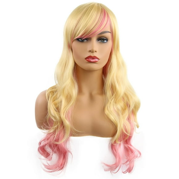 CSEONEP 10 Days of Cleaning,Anime Cos Wig Harajuku Style Cosplay Party 65cm Long Curly Hair Cosplay
