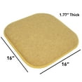 thumbnail image 2 of Alexis Memory Foam Indoor Non Slip Back 16" x 16" Universal Chair Pad Cushion, 6-Pack, Gold, 2 of 5