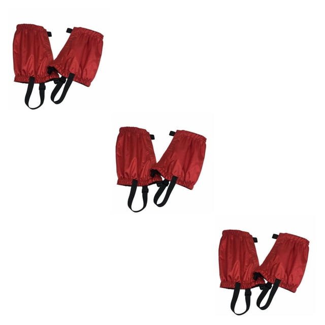 Sonducket 2 piezas al aire libre senderismo impermeable nieve legging polainas transpirable rojo Type1 NO1