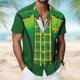thumbnail image 3 of Camisas Hawaianas de Manga Corta de Algodón Vintage Impresa de Verano Camisa de Playa con Cuello Cubano, 3 of 5