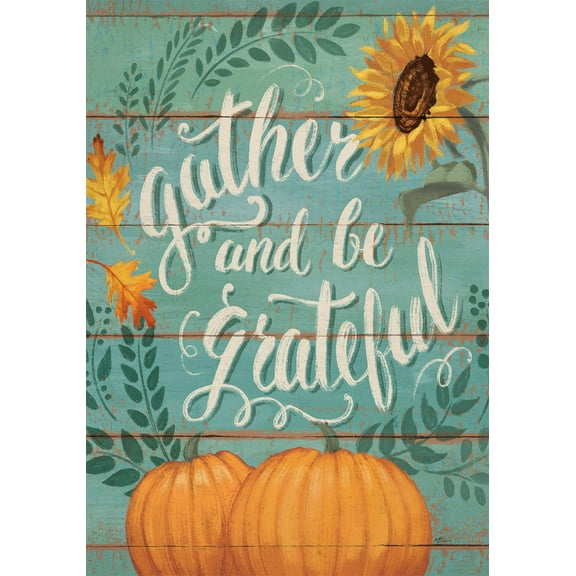 Custom Decor House Flag - Gather and Be Grateful