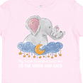 thumbnail image 4 of Inktastic My Great Grandma Loves Me to the Moon and Back Elephant Boys or Girls Toddler T-Shirt, 4 of 5