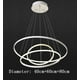 Pendentif en Anneau Circulaire Moderne en Aluminium Acrylique LED Lustre Plafonnier – image 3 sur 3