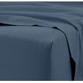 thumbnail image 2 of Fitted Sheet 800 Thread Count 100% Egyptian Cotton 1-Piece Twin Size (39" x 75") Inch, 100% Long Staple Cotton Fitted Sheets, Bed Fitted Sheet fit Upto 18" Deep Pocket - Medium Blue Solid, 2 of 5