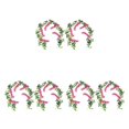 thumbnail image 4 of Cateissary 2 bolsas de plantas y flores decorativas: alto grado de simulación, efecto de decoración tridimensional y exquisito, rosa denso de Type1 NO1, 4 of 6