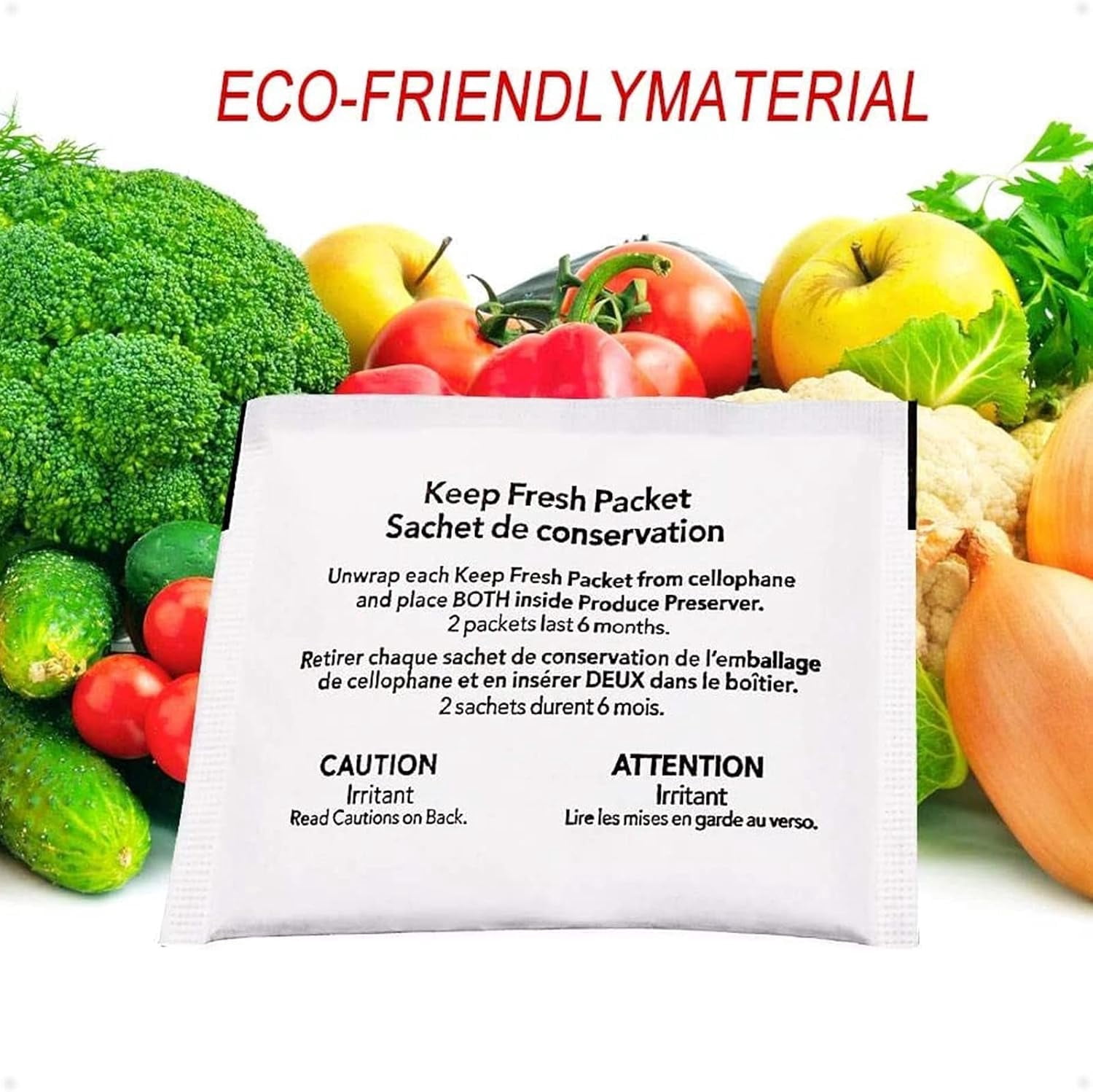 Refrigerator Produce Preserver W10346771A(12 Packets-6 Pack Included),Replacement for 2117689,AH3503014