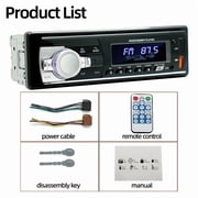 Single Spindle Short Dual USB Car Bluetooth MP3 Player Red Light Model 521