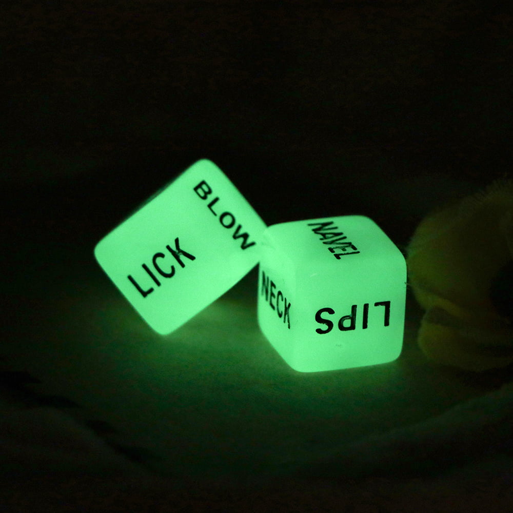 Glow in the Dark Dice Lovers Couple Bachelor Party Adult Bedroom Board Sex Games 