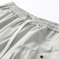 thumbnail image 4 of EOYWHK Mens Active Shorts Quick Dry Cargo Shorts with Multi-Pockets Elastic Waist Workout Shorts for Men Soft Lightweight Breathable Casual Activewear for Men Khaki, Size M, 4 of 9