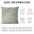 thumbnail image 5 of SHANXI Grey Throw Pillow Covers Gold Foil Stamping Decorative Pillow Cases Soft Velvet for Sofa Bed Home Decor 22x22in, 5 of 5