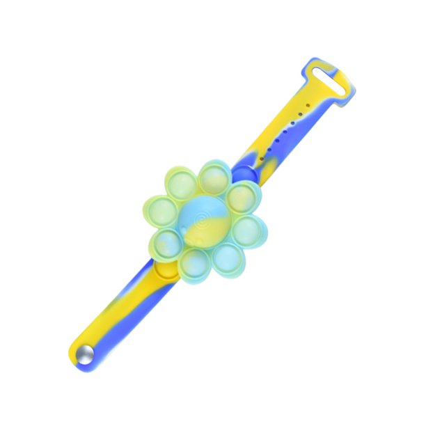 Pulpo Spinning Pop Fidget Spinner Figet Toys Anti Stress Pops Muñequera Pulsera de luz Kawaii Push Bubble Niños Regalos de Navidad Tan Jianjun unisex