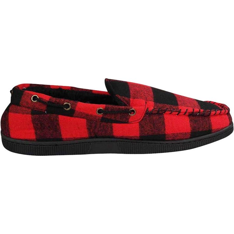 Red buffalo plaid slippers store