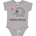 thumbnail image 3 of Inktastic Mommy Loves Me Elephant Boys or Girls Baby Bodysuit, 3 of 5