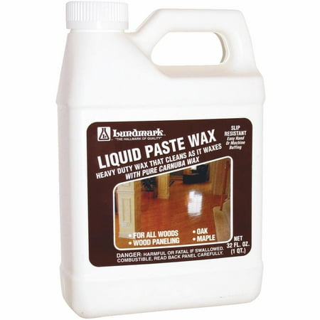 Lundmark Wax 32oz Liquid Paste Wax 3208F32-6 (Best Way To Remove Floor Wax)