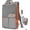 Gray Orange, variant on ZINZ Expandable Laptop Backpack for Men Women, 17 Inch Travel Business Backpack, Water-Resistant Slim Daypack with Multi Pockets & TSA Design,Black Red