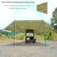 thumbnail image 2 of GEERTOP Large Car Awning Tarp for Camping Backpacking Tarp SUV Tailgate Truck Canopy Sun Shade Waterproof Outdoor Rear Vehicle Awning Shelter for Van, MPV, Campers, 2 of 7