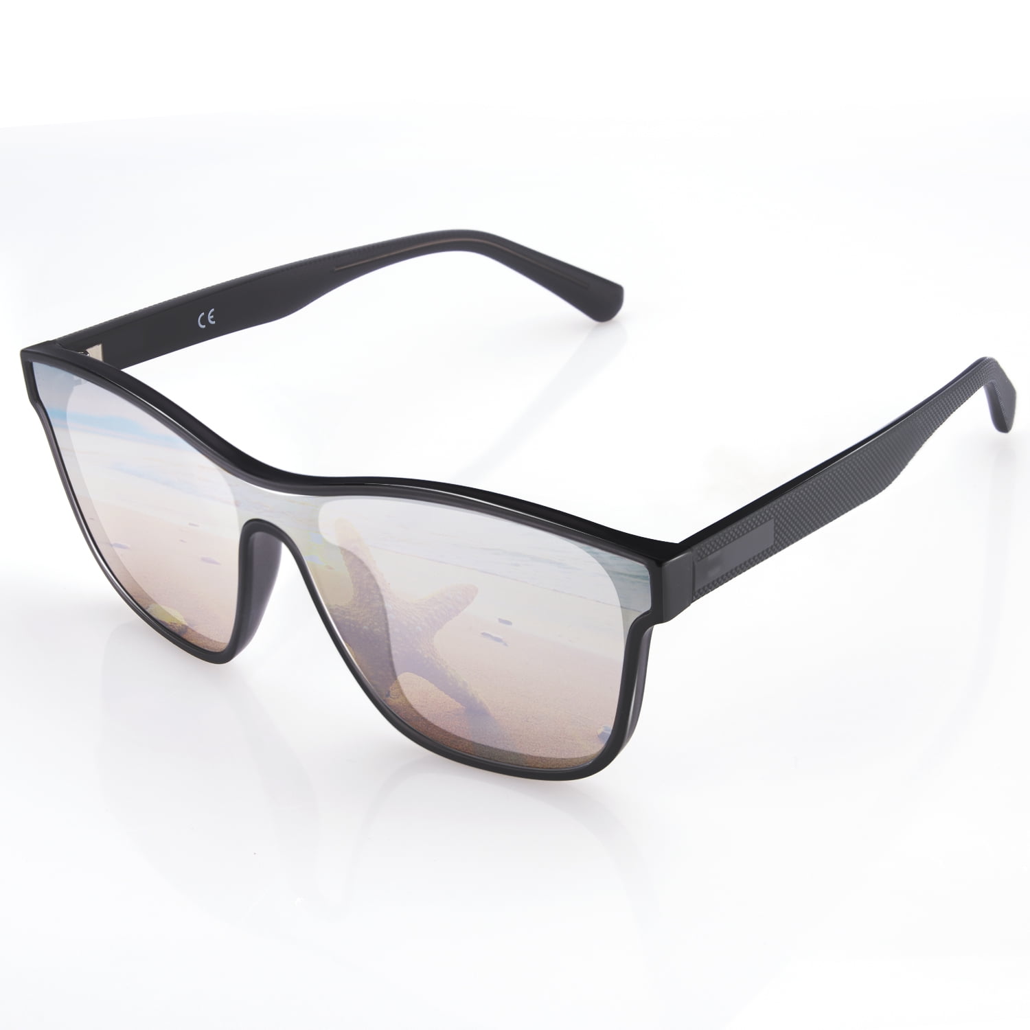 AABV Polarized Sunglasses, TR90 Unbreakable Frame Vintage Rectangular Mirrored Sunglasses Fashion Driving Fishing Runing_voghion.com
