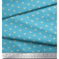 thumbnail image 2 of Soimoi Moss Georgette Fabric Puppy Face Dog Printed Fabric 1 Yard 42 Inch Wide, 2 of 3