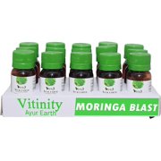 Pure Moringa Oleifera Ayurvedic Superfood Orange Flavor Shots with Vitamins, Minerals, Amino Acids -Super Supplement (15 Pack)