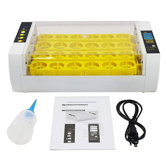 INTSUPERMAI Digital Egg Incubator 24 Eggs Automatic Poultry Hatcher with Egg Turning and Humidity Display