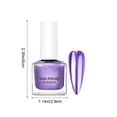 thumbnail image 3 of Metal Nail Polish Quick Dry Mirror Finish No UV Lamp Needed - Fast Drying Metallic Nail Lacquer for Women - Long Lasting Shiny Nail Color for Home Salon or Party Use - Glass Bottle 7ml, 3 of 7