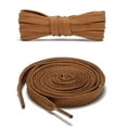 thumbnail image 3 of 3pair Double Layers Flat Shoelaces Light Brown for Sneakers 24 27 36 45 72 Inch, 3 of 7