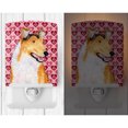 thumbnail image 2 of Caroline's Treasures SS4470CNL Collie Smooth Hearts Love and Valentine's Day Portrait Ceramic Night Light, 6x4x3",, 2 of 2