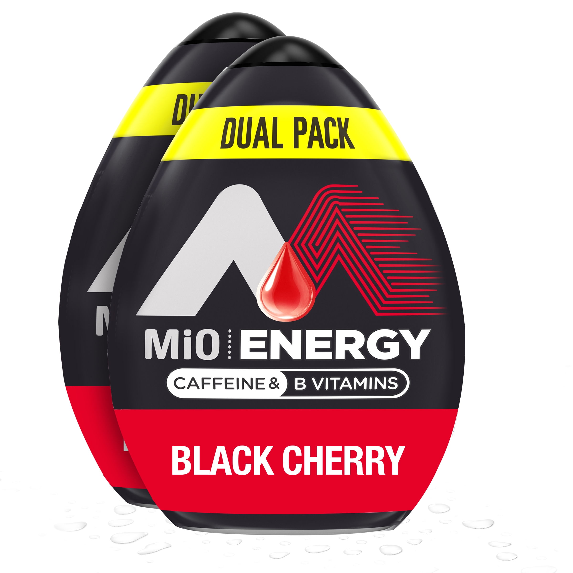 MiO Energy Black Cherry Sugar Free Water Enhancer Duel Pack, 2 ct Pack, 1.62 fl oz Bottles